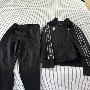 Nike Black Tracksuit with White Accents